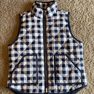 JCrew Plaid Vest